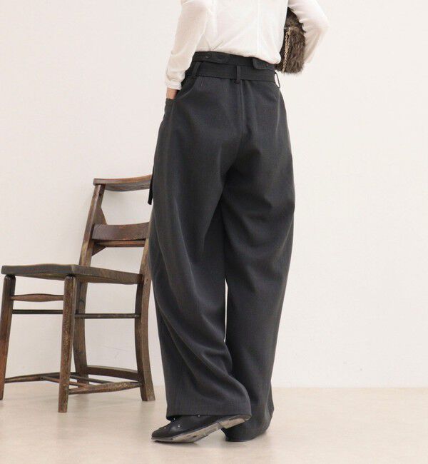 fredy emue「ベルトデザインタックスラックス」|スラックス|