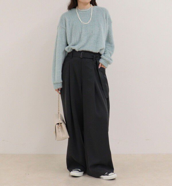 fredy emue「シャギー裾タックプルオーバー」|Tシャツ・カットソー|