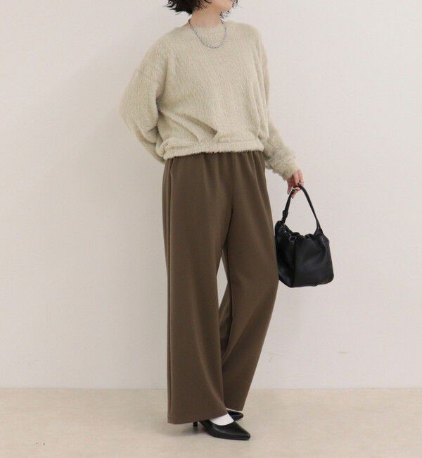 fredy emue「シャギー裾タックプルオーバー」|Tシャツ・カットソー|