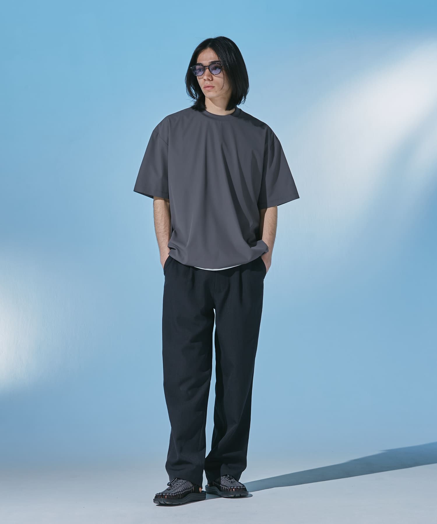 URBAN RESEARCH DOORS「『UR TECH』サマシェア ショートスリーブプルオーバー」|Tシャツ・カットソー|