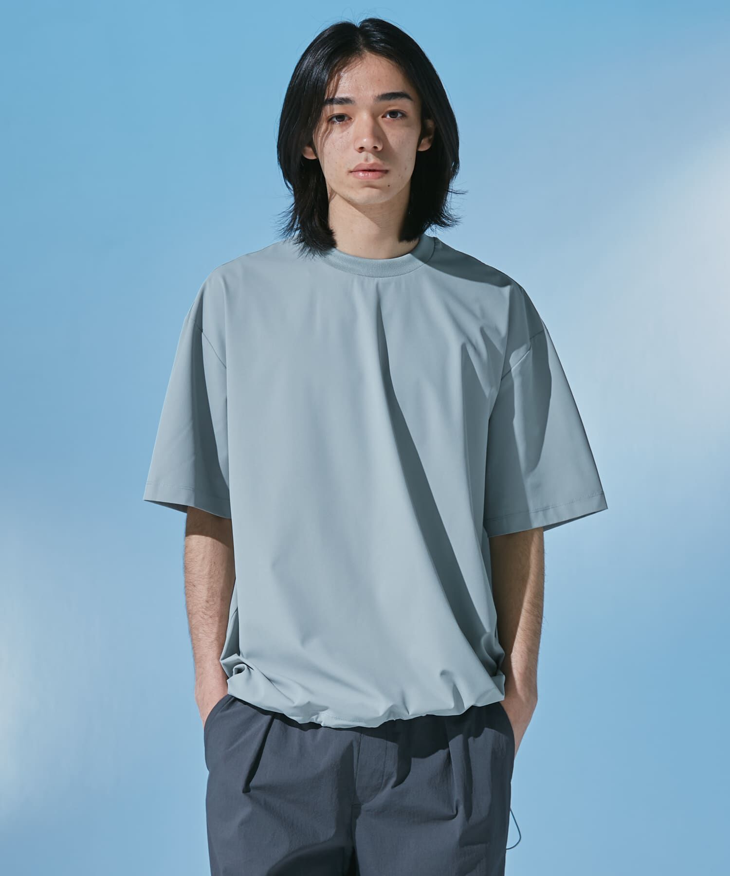 URBAN RESEARCH DOORS「『UR TECH』サマシェア ショートスリーブプルオーバー」|Tシャツ・カットソー|