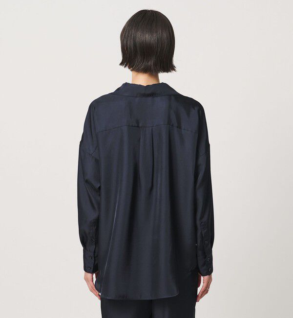 UNITED ARROWS「シルクライク オープンカラー シャツ ‐ウォッシャブル‐」|シャツ・ブラウス|