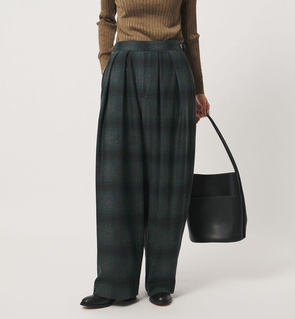 UNITED ARROWS「＜SACRA＞オンブレチェック パンツ」|チノ|
