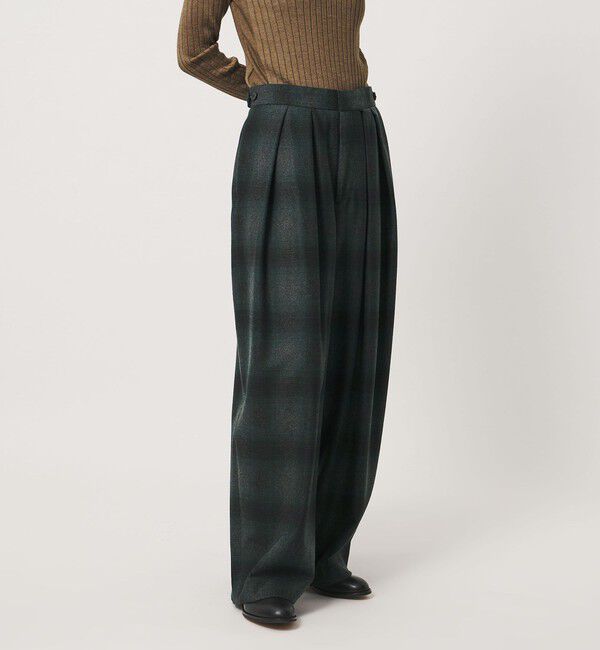 UNITED ARROWS「＜SACRA＞オンブレチェック パンツ」|チノ|