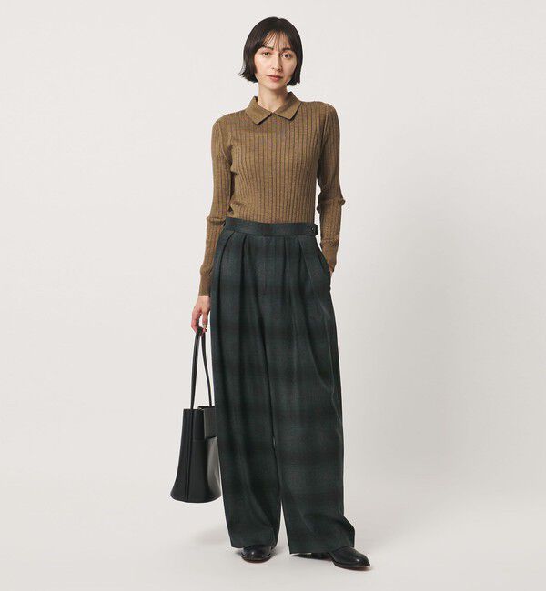 UNITED ARROWS「＜SACRA＞オンブレチェック パンツ」|チノ|