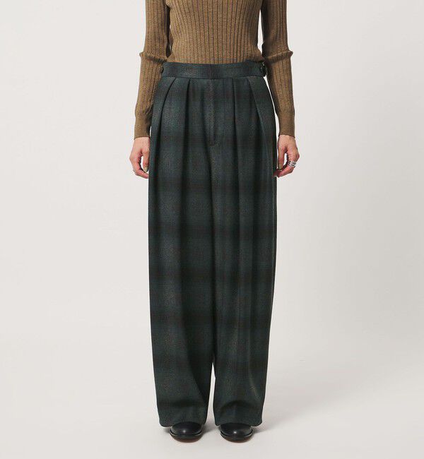 UNITED ARROWS「＜SACRA＞オンブレチェック パンツ」|チノ|