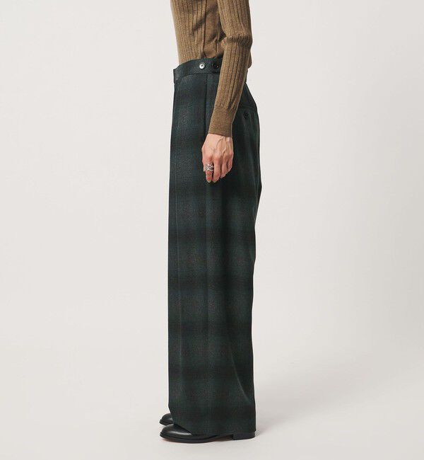 UNITED ARROWS「＜SACRA＞オンブレチェック パンツ」|チノ|