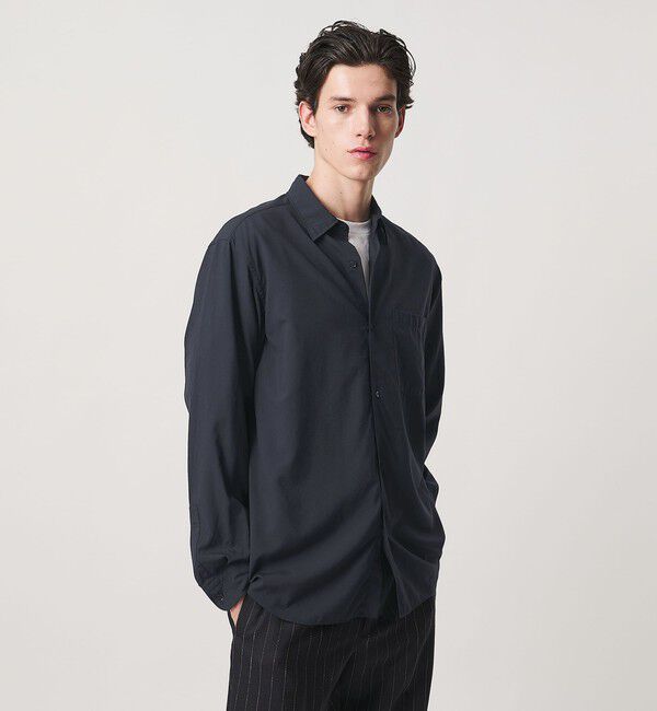 UNITED ARROWS「ワンフォーティ トロピカル レギュラーカラーシャツ」|シャツ・ブラウス|NAVY