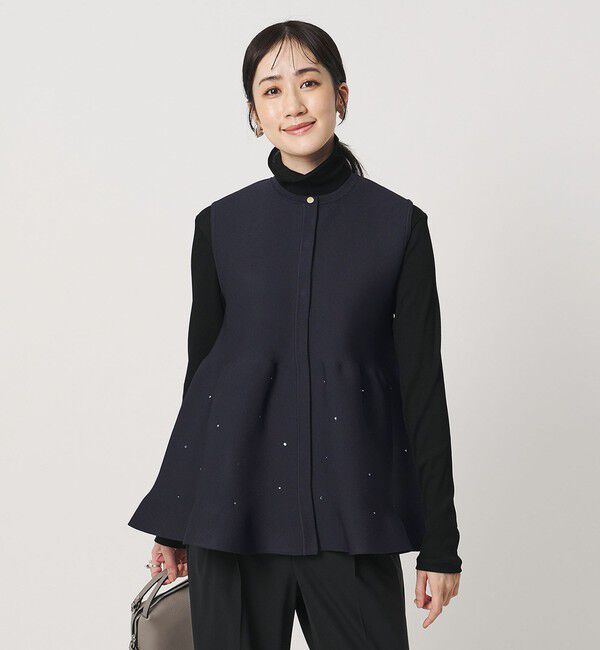 UNITED ARROWS「ビジュー ベスト ‐ウォッシャブル‐」|ベスト・ジレ|