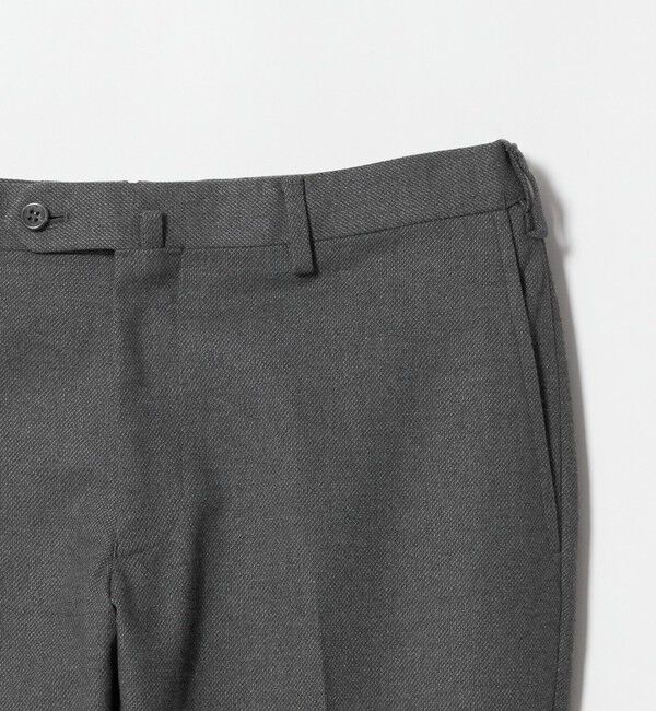 UNITED ARROWS「バーズアイ サイドエクステンド ノープリーツ スラックス COMFORT EASY-MODEL ウォッシャブル ヨコストレッ」|スラックス|