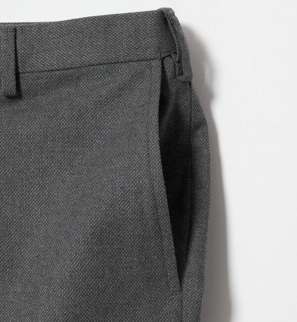 UNITED ARROWS「バーズアイ サイドエクステンド ノープリーツ スラックス COMFORT EASY-MODEL ウォッシャブル ヨコストレッ」|スラックス|