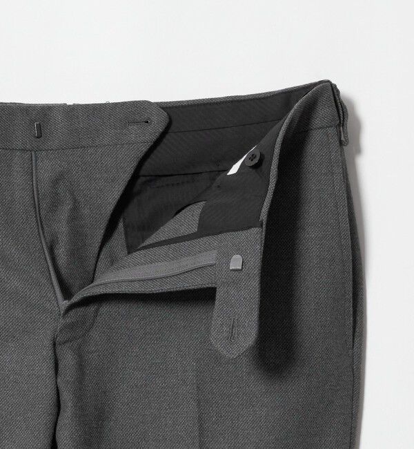 UNITED ARROWS「バーズアイ サイドエクステンド ノープリーツ スラックス COMFORT EASY-MODEL ウォッシャブル ヨコストレッ」|スラックス|