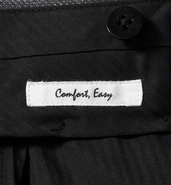 UNITED ARROWS「バーズアイ サイドエクステンド ノープリーツ スラックス COMFORT EASY-MODEL ウォッシャブル ヨコストレッ」|スラックス|