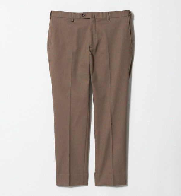 UNITED ARROWS「バーズアイ サイドエクステンド ノープリーツ スラックス COMFORT EASY-MODEL ウォッシャブル ヨコストレッ」|スラックス|