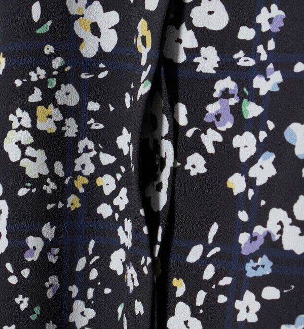 UNITED ARROWS「チェック フラワー プリント ワンピース」|ワンピース|