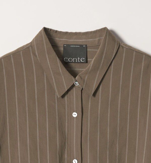 conte「＜conte＞ストライプ レギュラーカラーシャツ」|シャツ・ブラウス|
