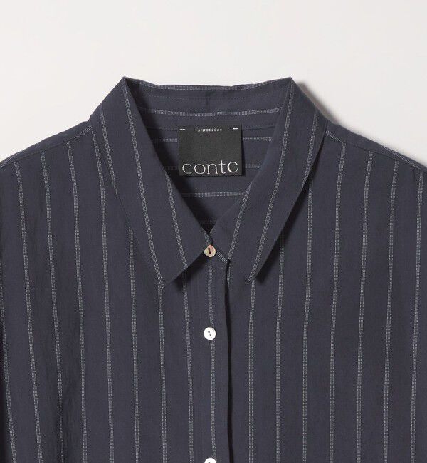 conte「＜conte＞ストライプ レギュラーカラーシャツ」|シャツ・ブラウス|