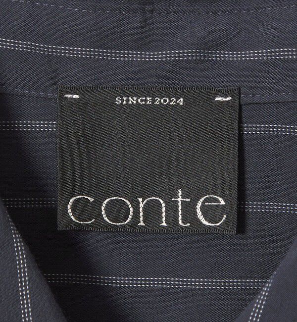 conte「＜conte＞ストライプ レギュラーカラーシャツ」|シャツ・ブラウス|