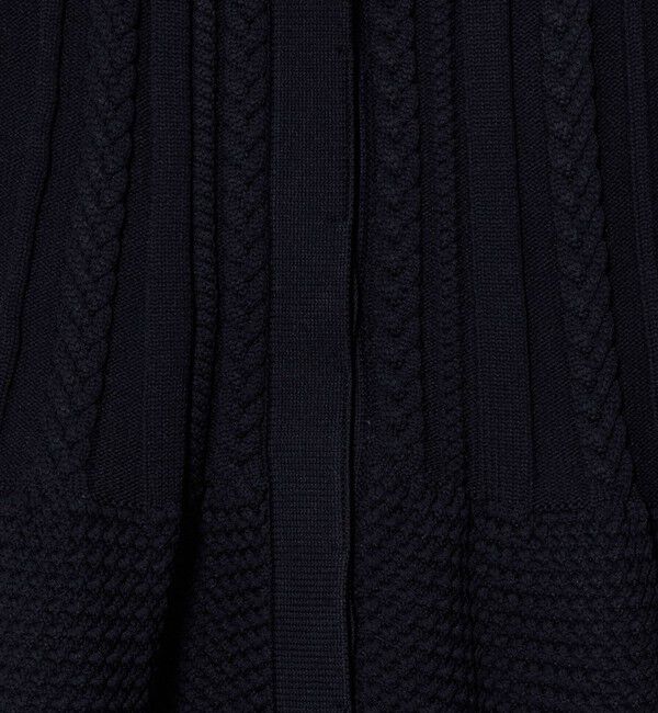 UNITED ARROWS「ペプラム ケーブル ベスト」|ベスト・ジレ|