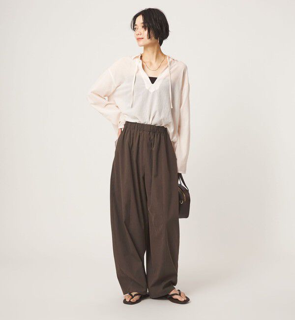 UNITED ARROWS green label relaxing「【WEB限定】＜at ease＞カーブ パンツ マシンウォッシャブル ストレッチ UVカット」|その他|