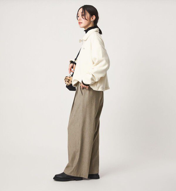 UNITED ARROWS green label relaxing「ニーハイワイドパンツ マシンウォッシャブル ストレッチ 帯電防止」|その他|