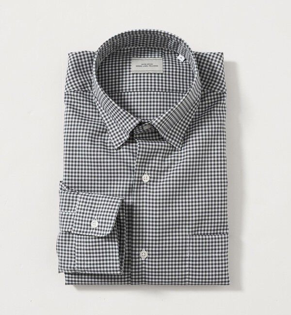 UNITED ARROWS green label relaxing「エブリット コットンオックス ギンガムチェック スナップ ボタンダウン シャツ -イージーアイロン-」|シャツ・ブラウス|