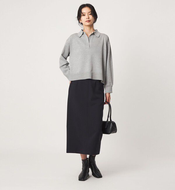 UNITED ARROWS green label relaxing「2WAY  スキッパー シャツ プルオーバー ニット」|ニット・セーター|