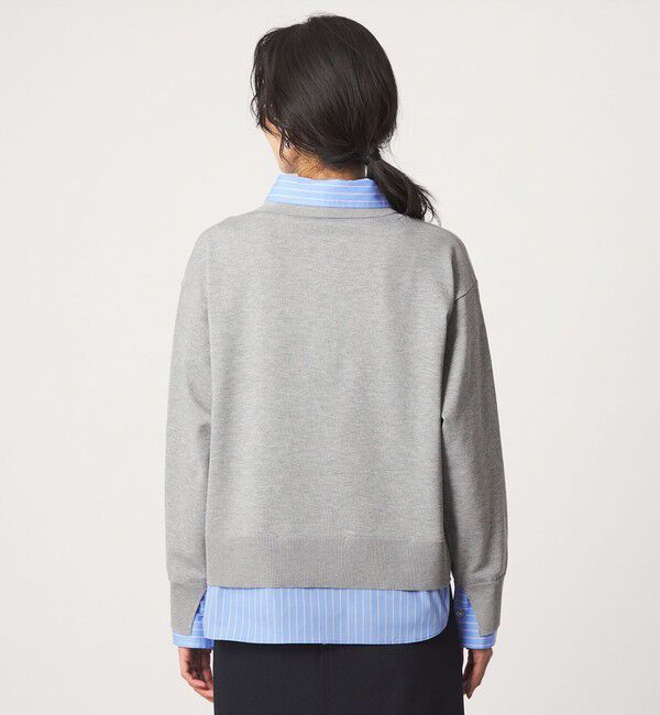 UNITED ARROWS green label relaxing「2WAY  スキッパー シャツ プルオーバー ニット」|ニット・セーター|