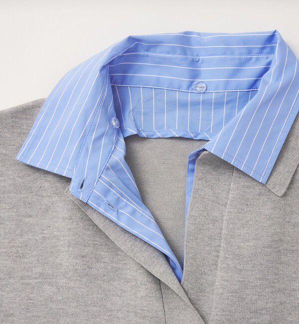 UNITED ARROWS green label relaxing「2WAY  スキッパー シャツ プルオーバー ニット」|ニット・セーター|