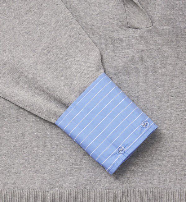 UNITED ARROWS green label relaxing「2WAY  スキッパー シャツ プルオーバー ニット」|ニット・セーター|