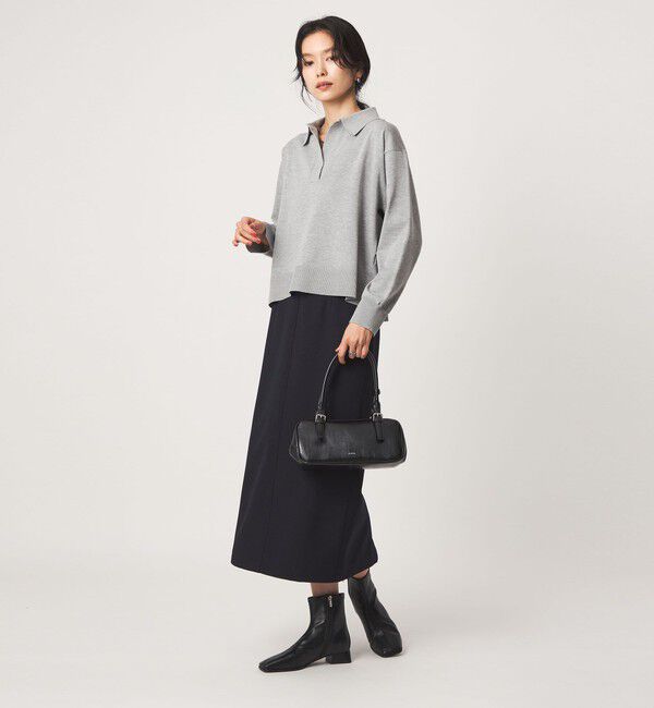 UNITED ARROWS green label relaxing「2WAY  スキッパー シャツ プルオーバー ニット」|ニット・セーター|