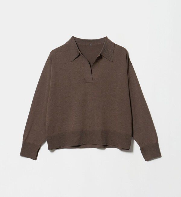 UNITED ARROWS green label relaxing「2WAY  スキッパー シャツ プルオーバー ニット」|ニット・セーター|