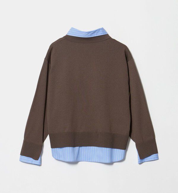 UNITED ARROWS green label relaxing「2WAY  スキッパー シャツ プルオーバー ニット」|ニット・セーター|