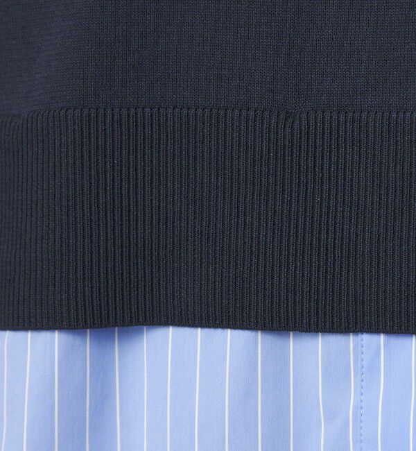 UNITED ARROWS green label relaxing「2WAY  スキッパー シャツ プルオーバー ニット」|ニット・セーター|