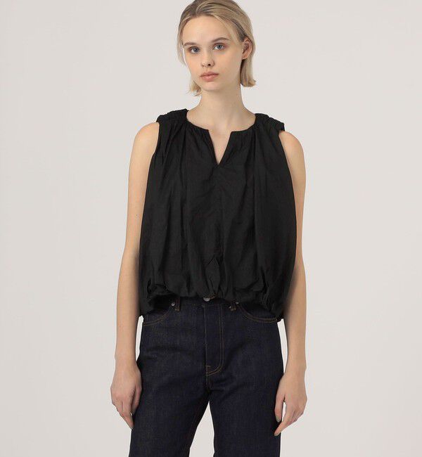 TOMORROWLAND BUYING WEAR「ne Quittez pas COTTON ORGANZA ノースリーブブラウス」|シャツ・ブラウス|