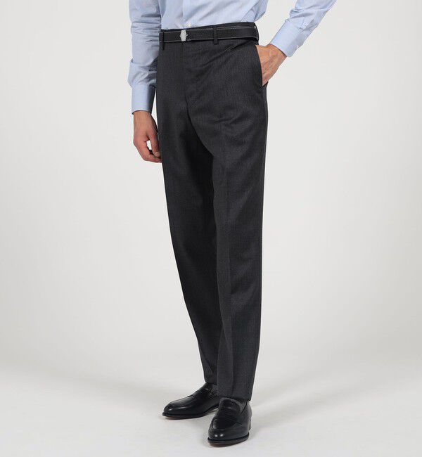 TOMORROWLAND MENS「21マイクロン ウールツイル ノープリーツスラックス V.B.CANONICO」|スラックス|
