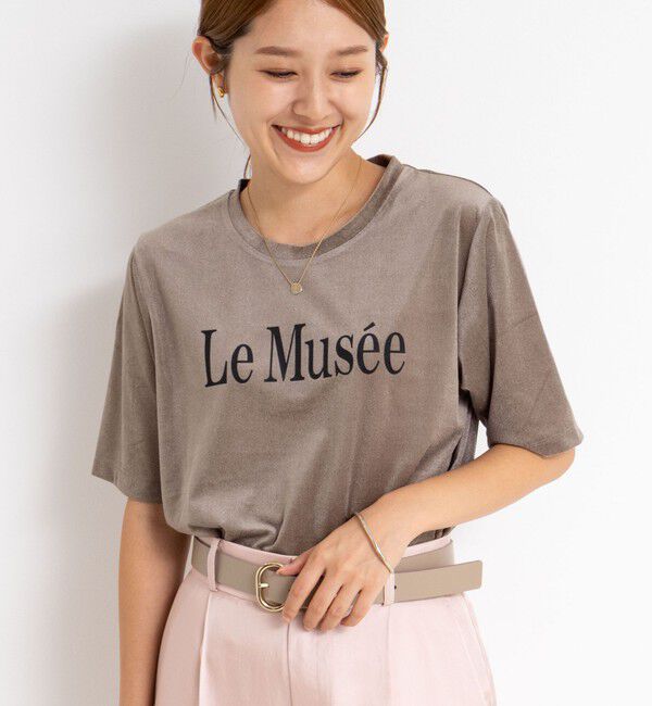 NOLLEY'S「シアートリコットベロアプリントTシャツ」|Tシャツ・カットソー|