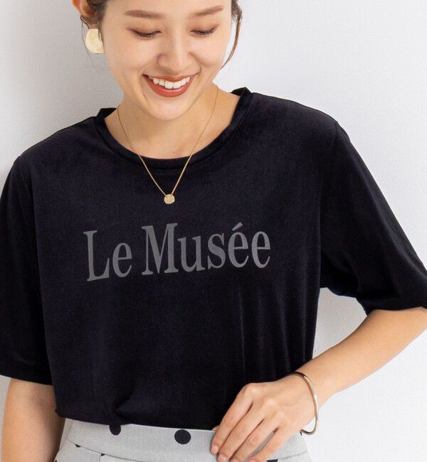 NOLLEY'S「シアートリコットベロアプリントTシャツ」|Tシャツ・カットソー|