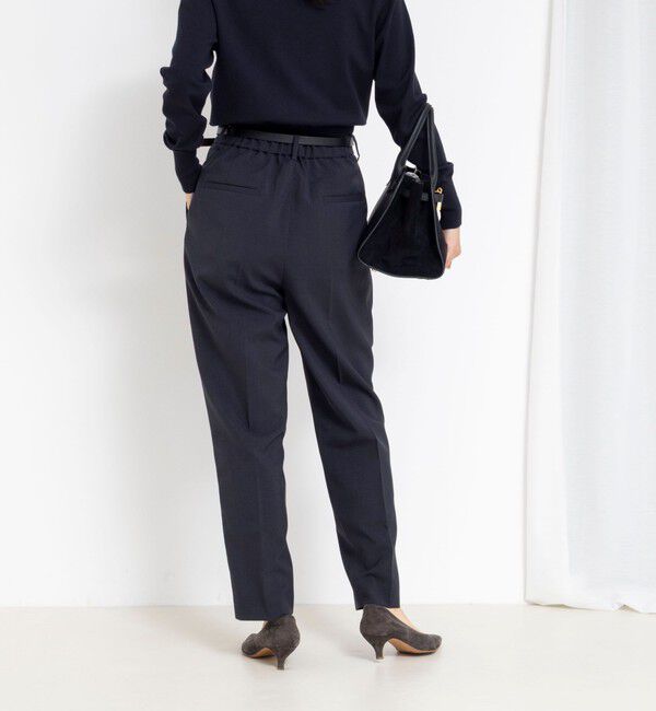 NOLLEY'S「《セットアップ対応》ウォッシャブルタックテーパードパンツ」|その他|