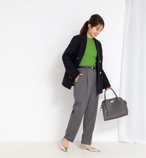 NOLLEY'S「《セットアップ対応》ウォッシャブルタックテーパードパンツ」|その他|
