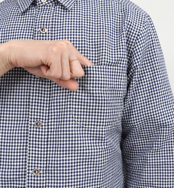 NOLLEY'S goodman「綿麻パラシュートボタン7分袖シャツ 26SS」|シャツ・ブラウス|