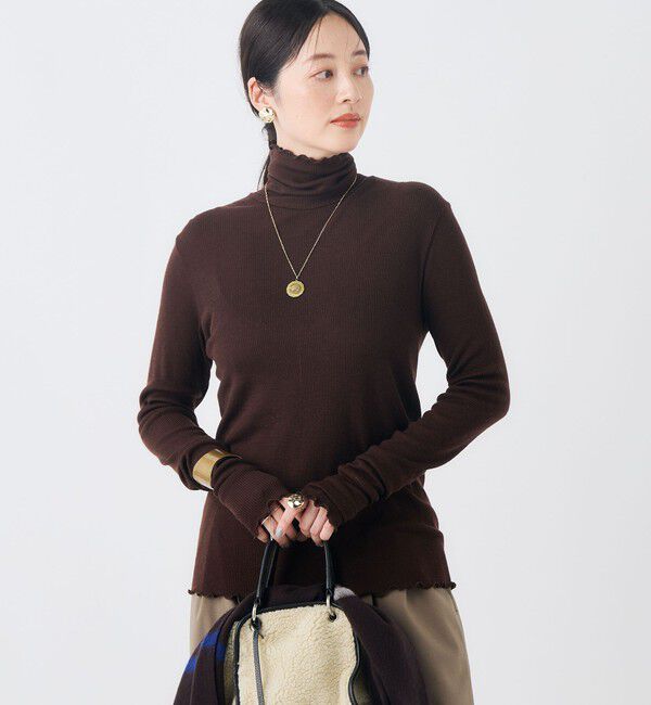 NOLLEY'S「MY STANDARDウォッシャブルリブタートル」|Tシャツ・カットソー|