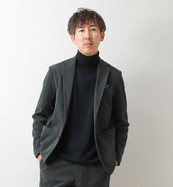 NOLLEY'S goodman「《ビジカジ/セットアップ対応》8Wトリコットコーデュロイ イージーJK 26AW」|テーラードジャケット|