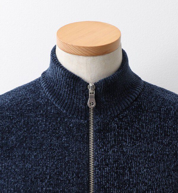 NOLLEY'S goodman「接結モールスタンドジップカーディガン 26AW」|ニット・セーター|