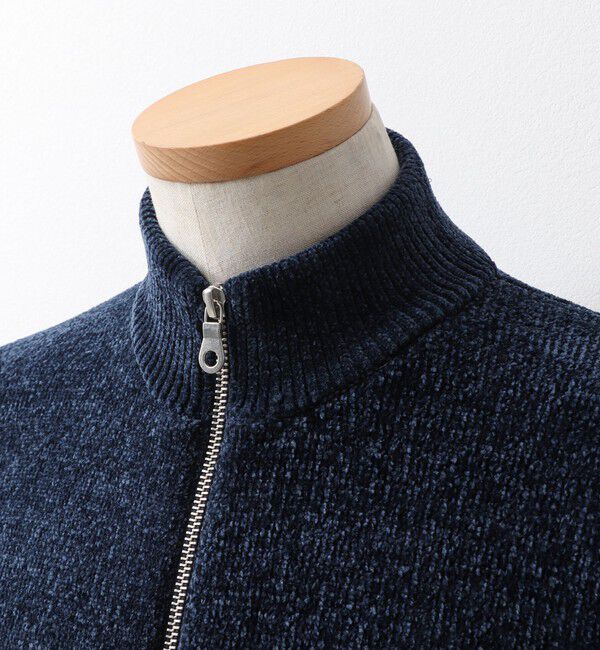 NOLLEY'S goodman「接結モールスタンドジップカーディガン 26AW」|ニット・セーター|