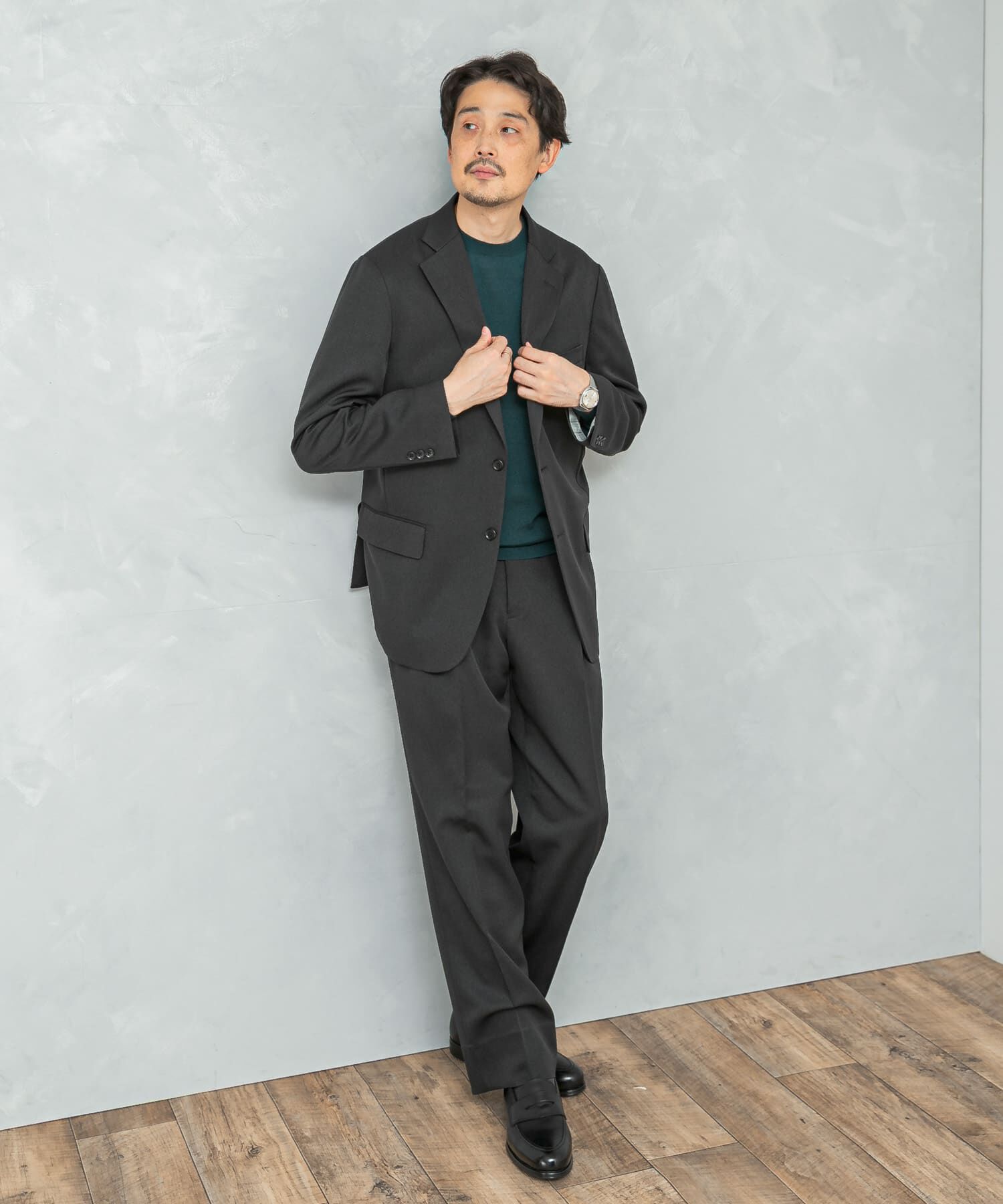 URBAN RESEARCH DOORS「LIFE STYLE TAILOR　マシンウォッシャブルハイゲージクルーニット」|シャツ・ブラウス|