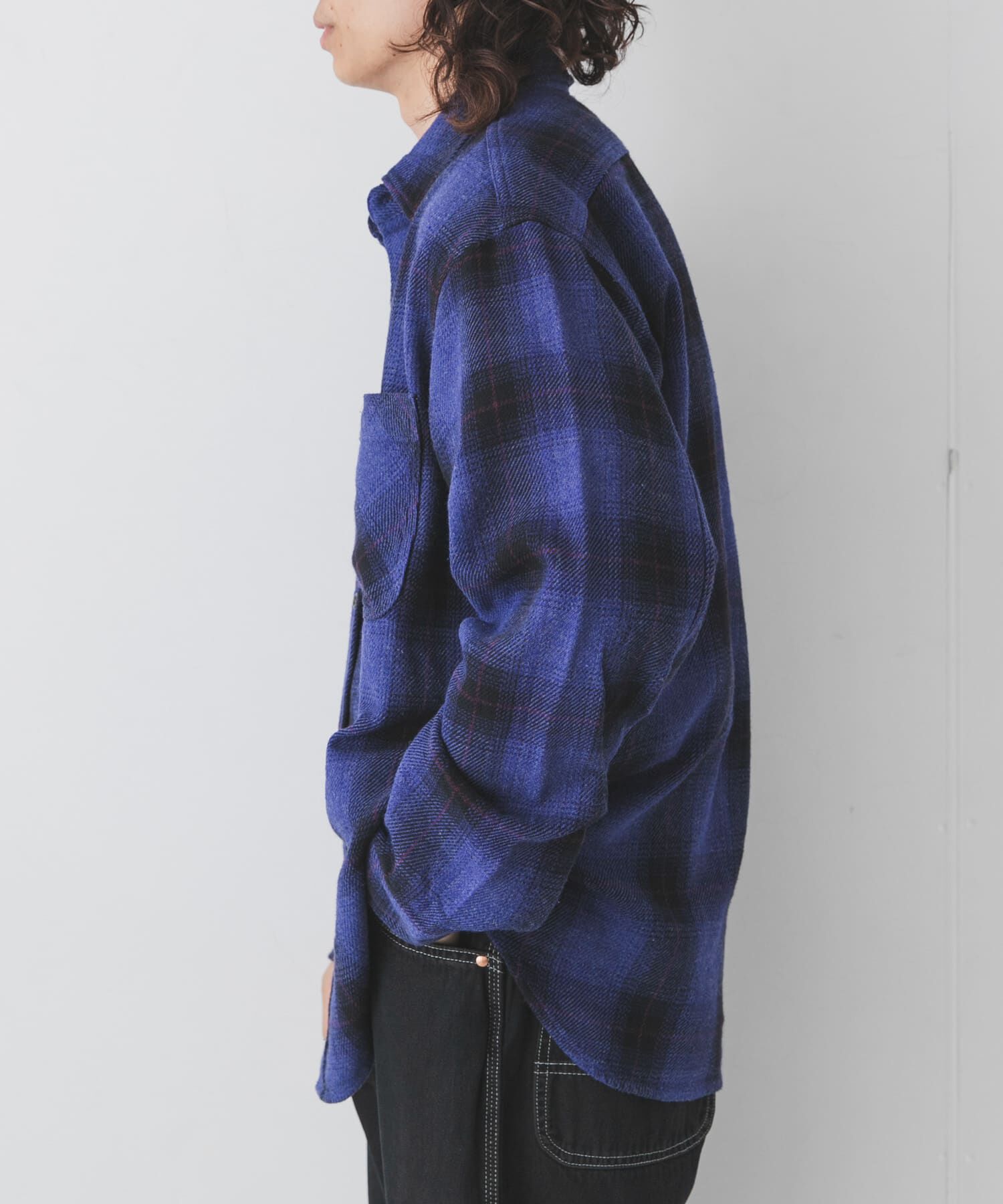 Sonny Label 「BIG MAC　CHECK DYE LONG-SLEEVE SHIRTS」|シャツ・ブラウス|