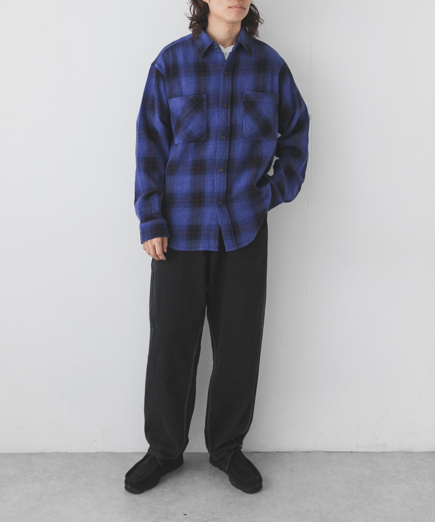 Sonny Label 「BIG MAC　CHECK DYE LONG-SLEEVE SHIRTS」|シャツ・ブラウス|