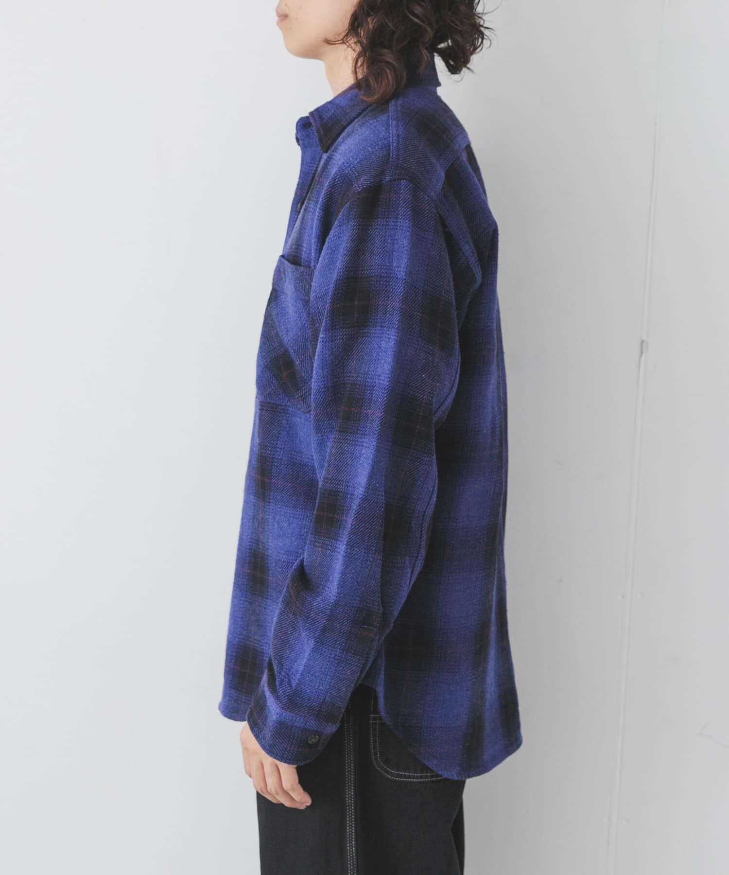 Sonny Label 「BIG MAC　CHECK DYE LONG-SLEEVE SHIRTS」|シャツ・ブラウス|