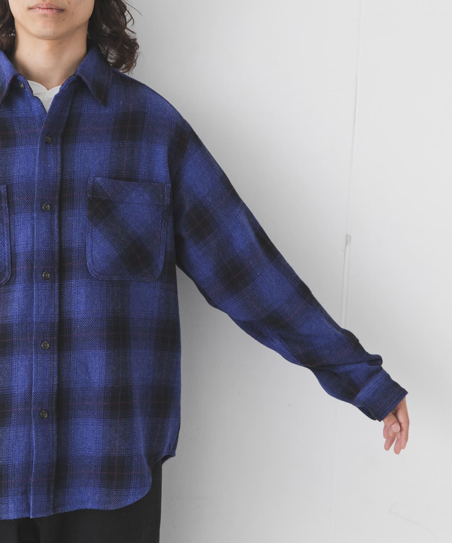 Sonny Label 「BIG MAC　CHECK DYE LONG-SLEEVE SHIRTS」|シャツ・ブラウス|